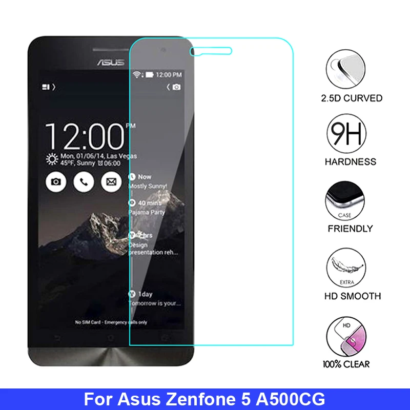 2 шт Взрывозащищенный протектор экрана толщина закаленное стекло для Asus Zenfone 5