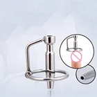 45 мм секс Фетиш нержавеющая сталь полые уретральные расширители пенис пробка с головкой кольца катетеры интимные товары для мужчин