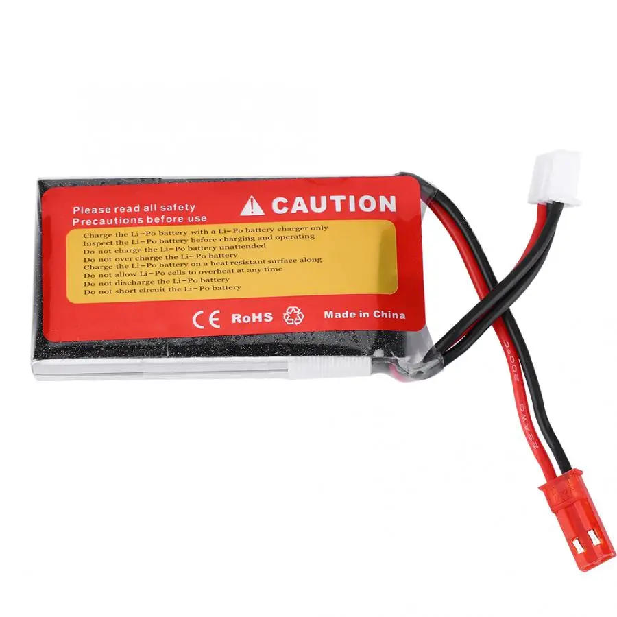 7.4V 500mAh/900mAh/1100mAh/1500mAh 25C JST Plug Lithium Battery for RC Airplane Car Robot Industrial Lighting Toy | Игрушки и хобби