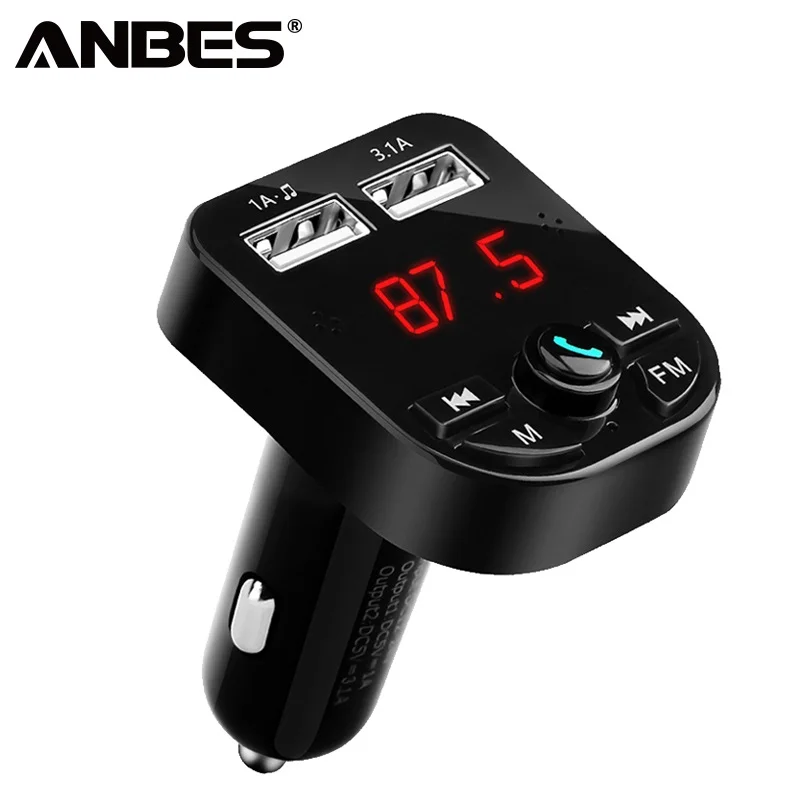 Автомобильный комплект Bluetooth 5 0 Handsfree беспроводной fm-передатчик lcd MP3-плеер USB