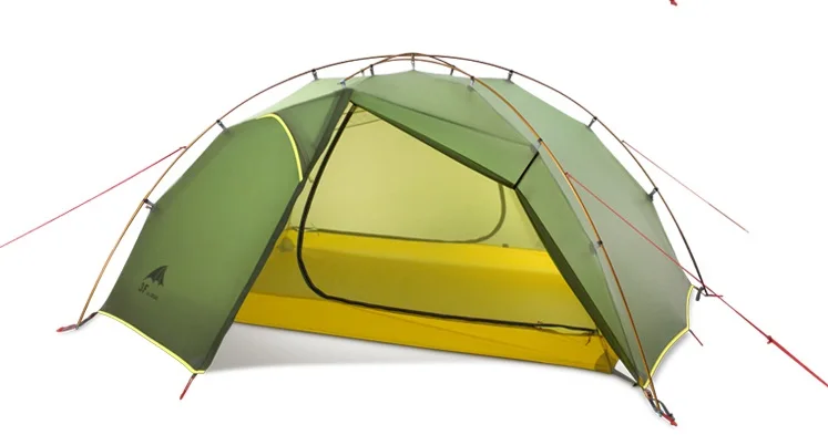 3 seasons Green 3F UL GEAR Зеленый и белый 3 Сезона Палатка 15D нейлон Fabic двухслойный водонепроницаемый тент для 2 человек - Цвет: 3 seasons Green