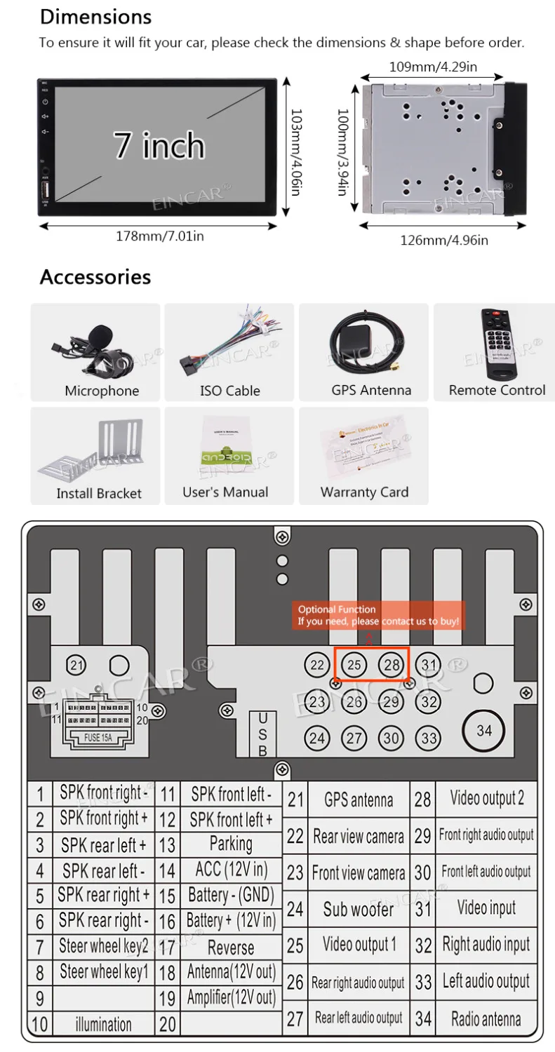Android 6 0 OS четырехъядерный автомобильный стерео двойной Din не DVD плеер с GPS