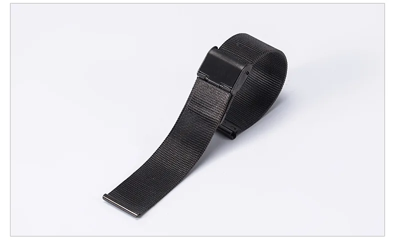 HIXANNY 16 18 20 22mm Black Silver Gold Rose ultra-thin Stainless Steel milan Mesh Strap Bracelets Watch Band | Электроника