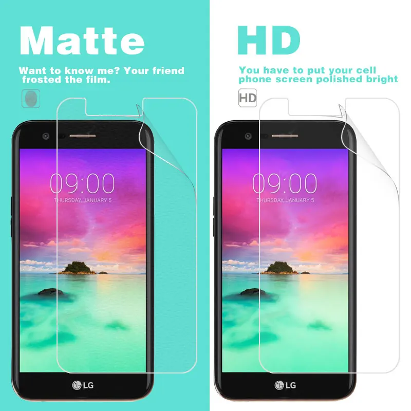 Антибликовая матовая пленка для LG K10 2017 M250 5 3 В HD прозрачный глянцевый экран