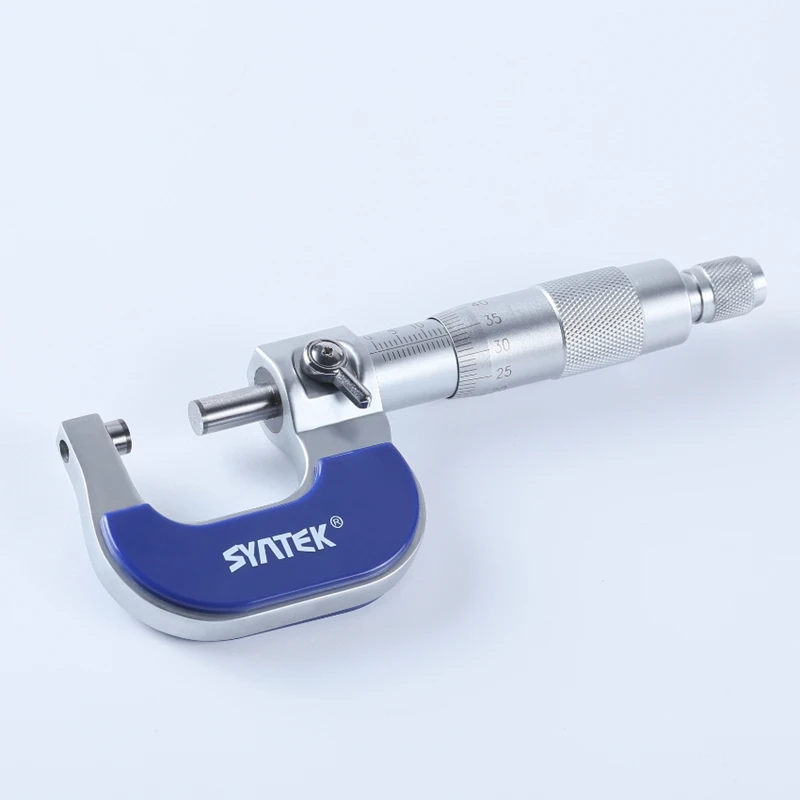 Наружный микрометр Syntek 0 25 мм 01 металлический карбидный наконечник измерительные