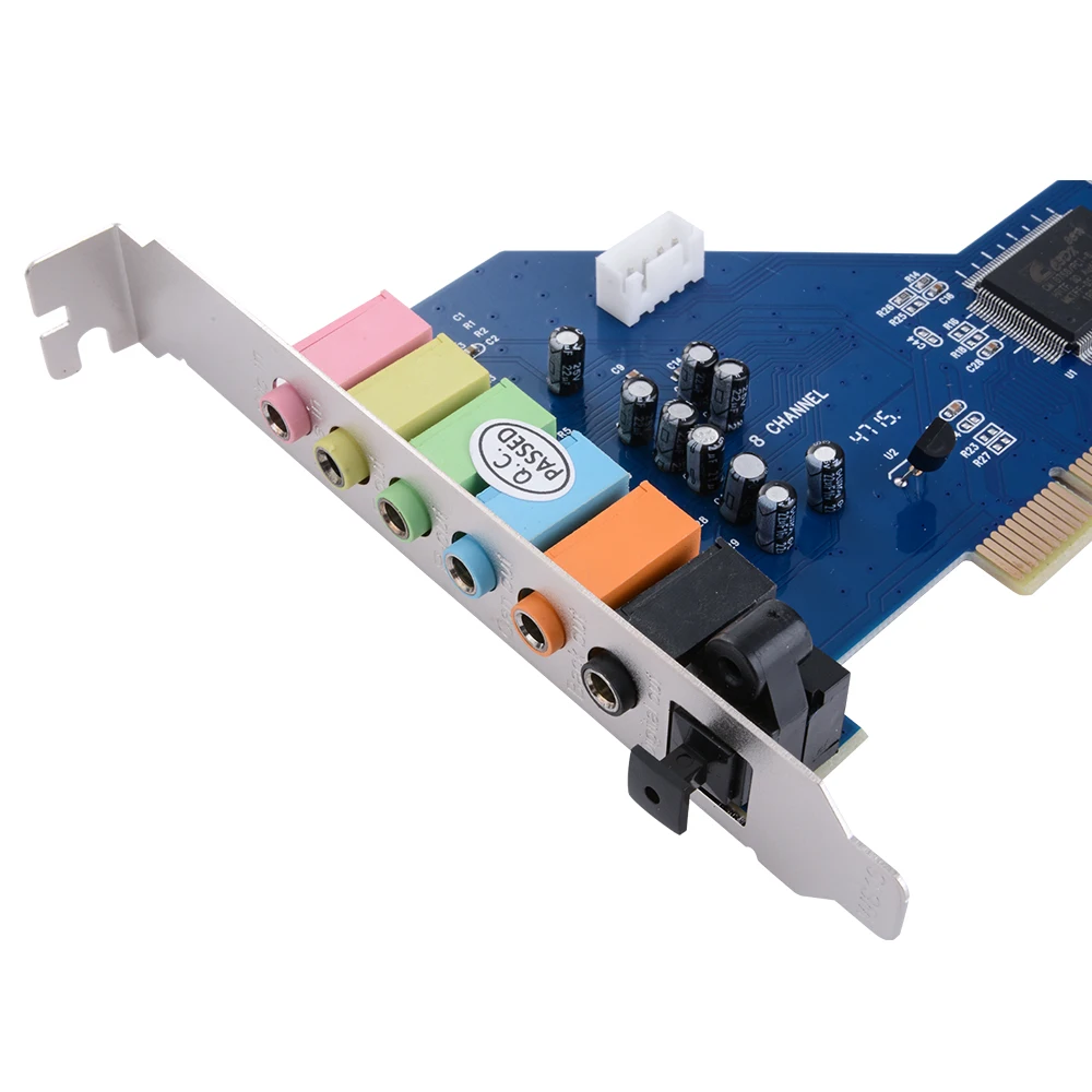 XCSOURCE PCI 7.1 Channel 7.1CH Surround 3D Sound Audio Card CMI8768 Chipset for PC Windows XP/Vista/7 AC393 |