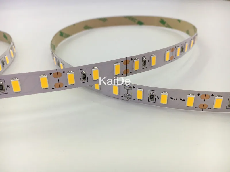 Суперъяркая гибкая светодиодная лента SMD5630 90 светодиодный одов/м 12 В постоянного