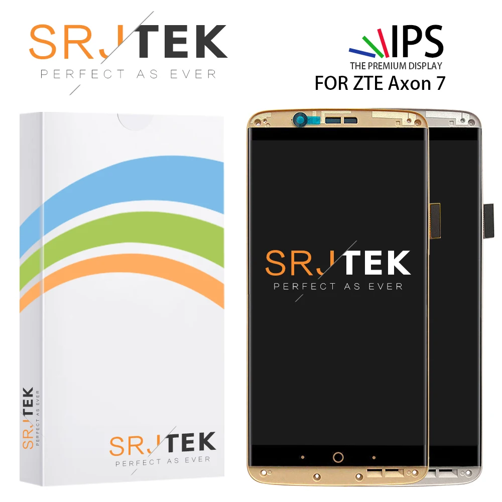 SRJTEK AMOLED для ZTE Axon 7 LCD A2017 A2017U A2017G дисплей сенсорный экран дигитайзер Aseembly Замена Axon7