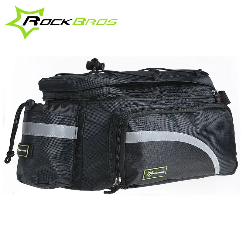 

ROCKBROS Larger Capacity With Rain Cover Mountain Bike Bicycle Bicicleta Bag Rear Carrier Bags Rear Pack Trunk Pannier Package