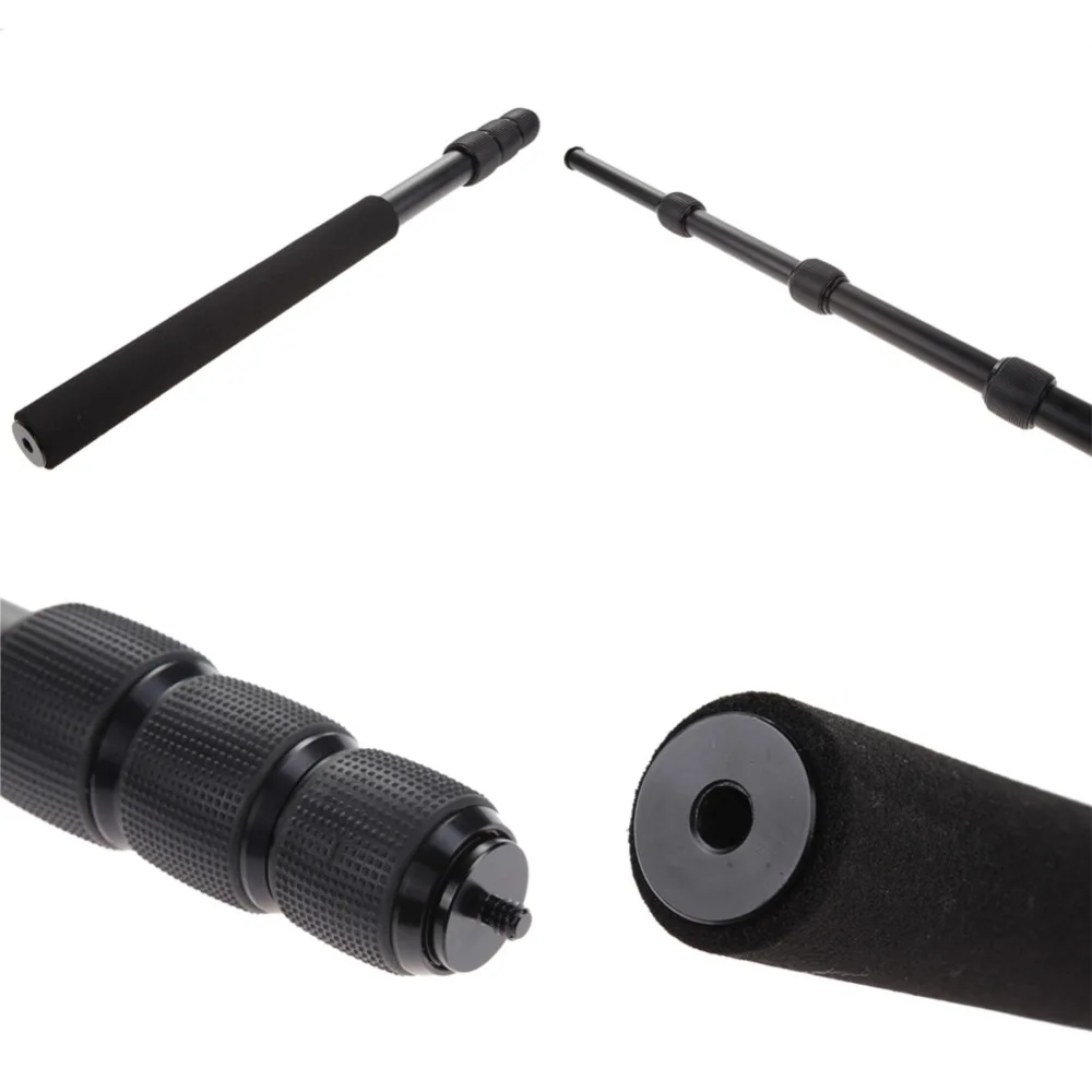 Микро бум полюс микрофон держатель 3 секции 67 5 дюймов бумпол для стерео видео