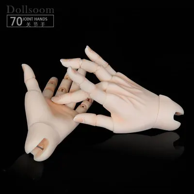70 joint hands BJD шарнирные руки подходит для 1/3 или 1/4 bjd кукла мальчик и девочка тело - Цвет: 70 joint hands