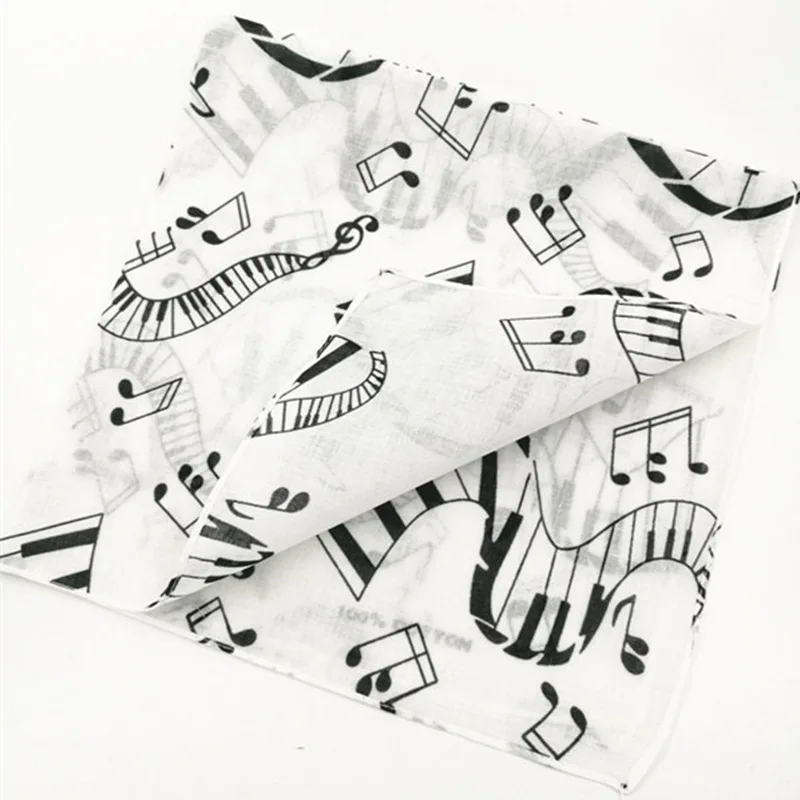 Повязка на голову с рисунком музыкальной клавиатуры повязка принтом в стиле