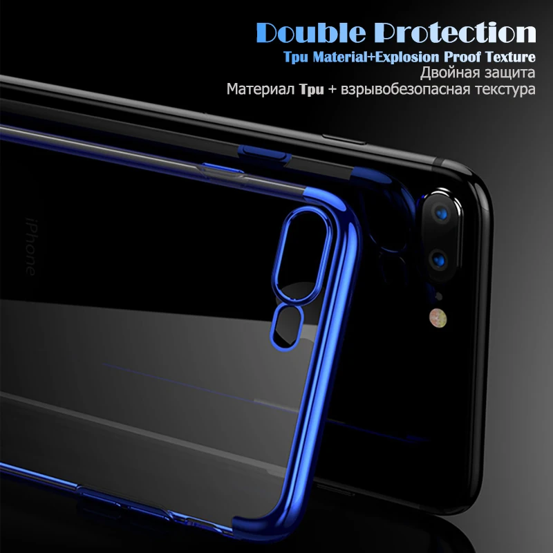 Силиконовый чистый мягкий чехол для iPhone X 10 Xs Max Xr Apple 7 Plus 8 6S 6 Тонкий сотового