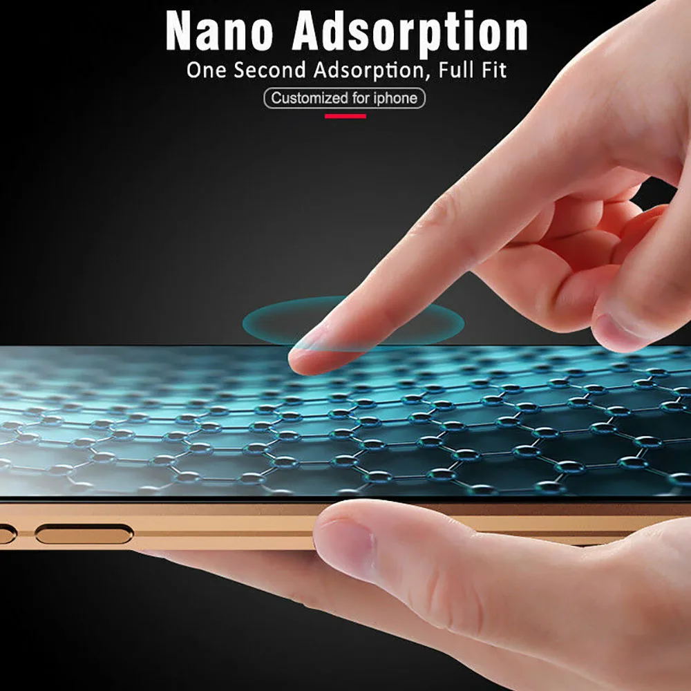 

Double sided glass Magnetic case for Huawei P Smart 2021 2020 Alumium metal 360 degree Full Cover Case