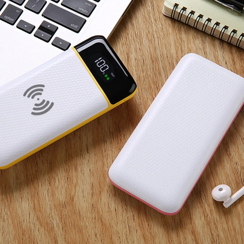 Быстрая зарядка Беспроводная power bank 20000 мАч внешняя батарея портативное зарядное