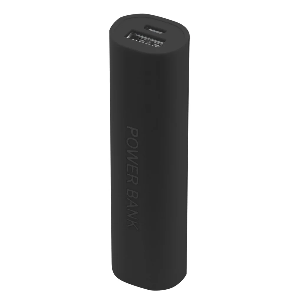 Черный портативный внешний аккумулятор USB для мобильных телефонов чехол
