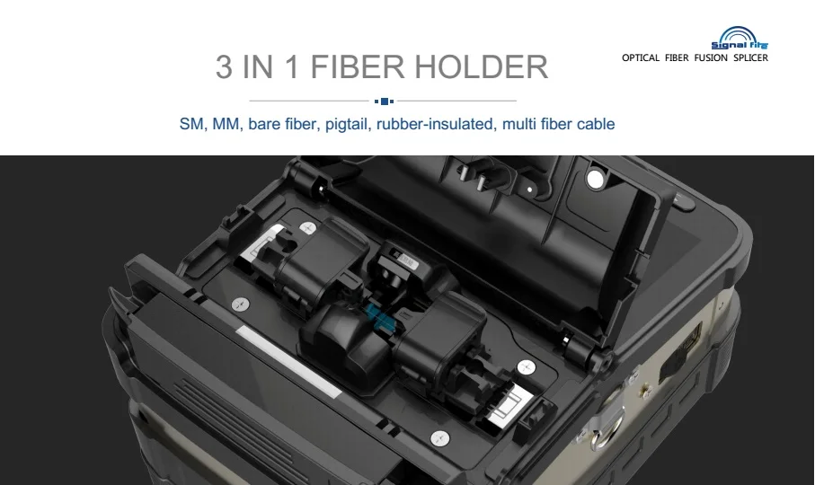AI-7 аппарат для сварки волокон signalfire SM& MM Автоматическая FTTH оптического волокна FTTH сварочная машина шесть двигателей Интеллектуальная