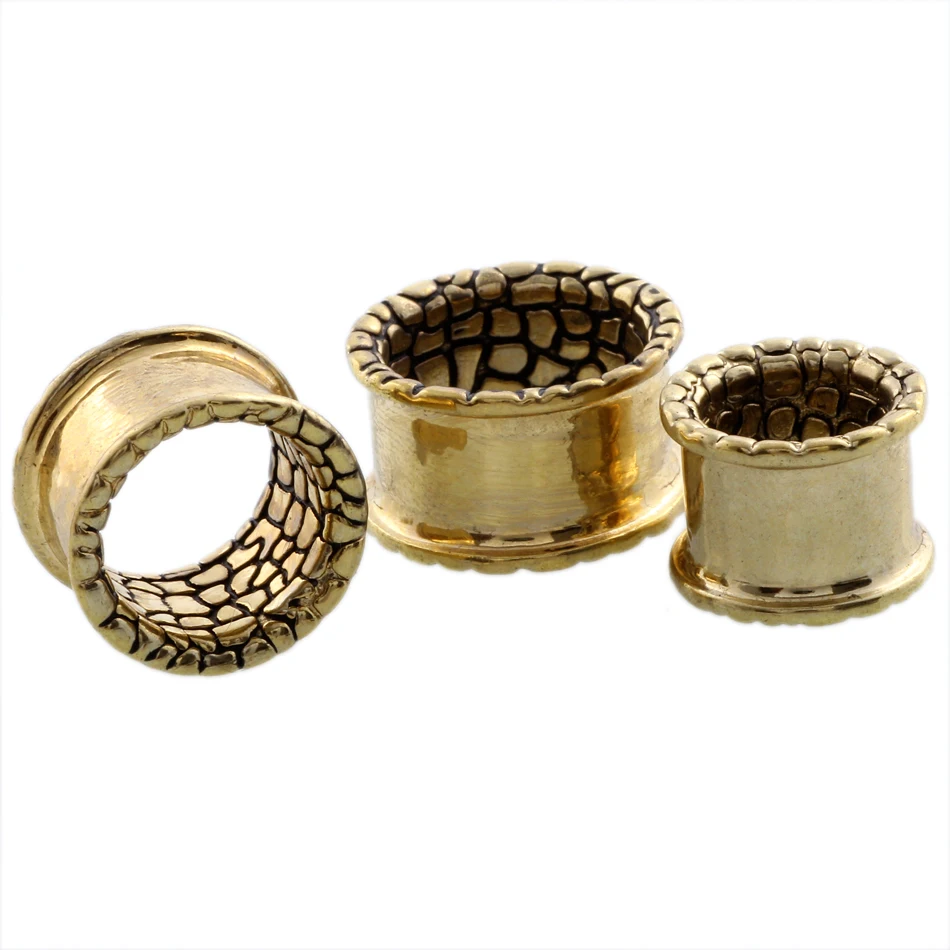 Эспандер для ушей SwanJo 1 пара медный тоннель пирсинга одна вспышка пробки Orelha 12 мм