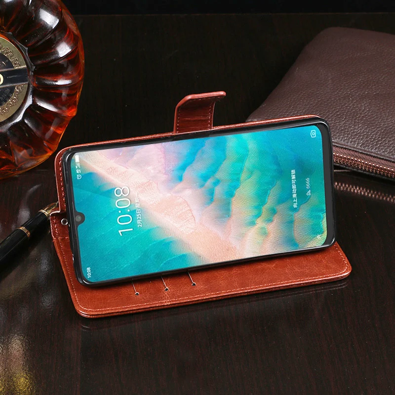 Для zte Blade V10 PU кожаный флип бумажник Футляр складной чехол для телефона
