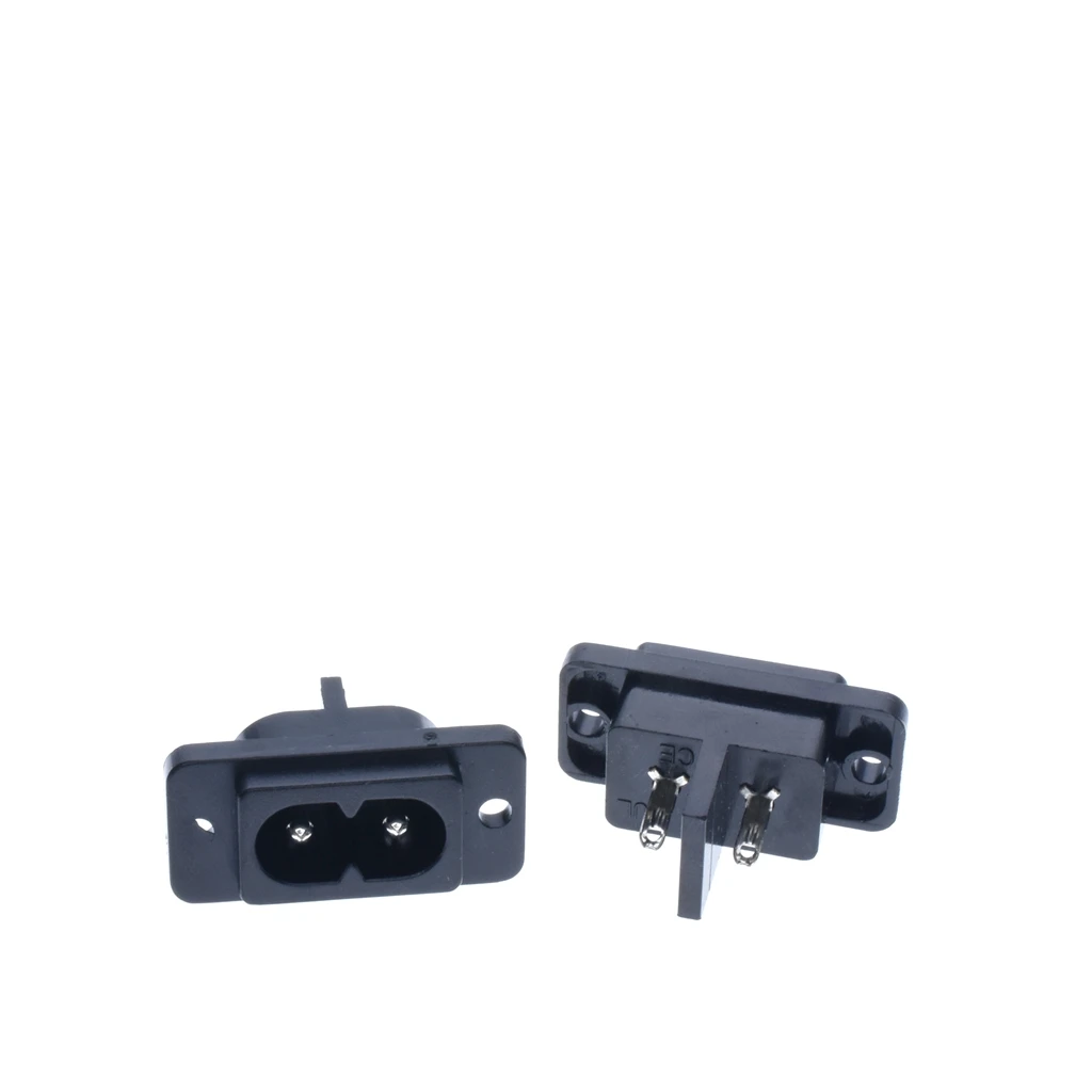 10 шт. черный 2 контакта IEC320 C8 AC разъем питания 250V 6A | Обустройство дома