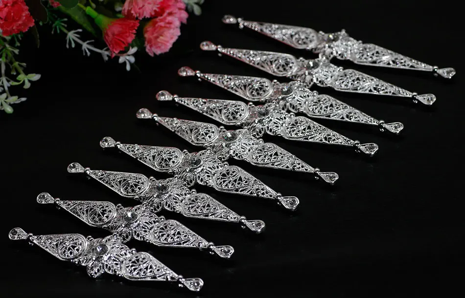 PJ043SILVER SUNSPICE-MS винтажный свадебный пояс цветок Sash для женщин Античный Серебристый цвет регулируемый длина кафтан Стразы Свадебные украшения - Цвет: PJ043SILVER