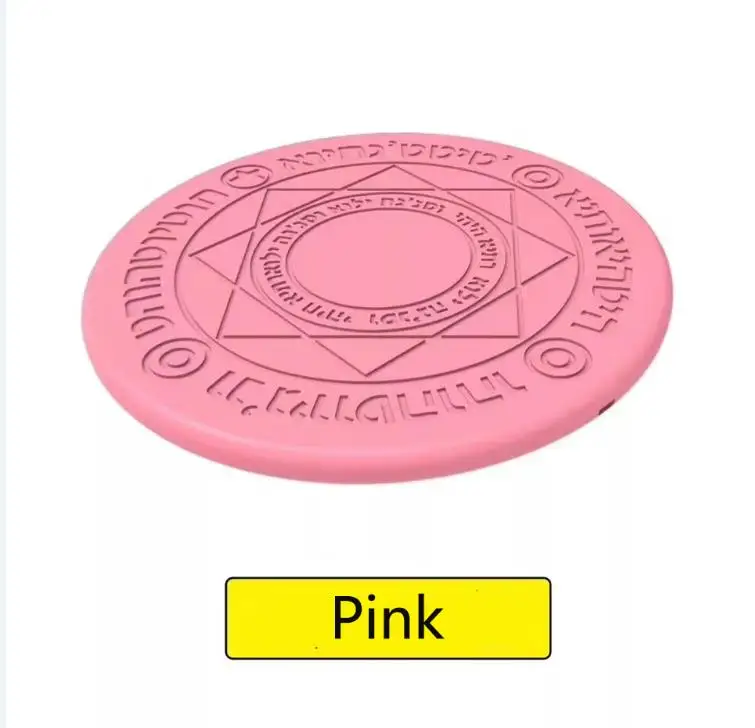 Pink Magic Circle Беспроводное зарядное устройство Qi Беспроводная Быстрая зарядка для iPhone X XS 8 samsung Xiaomi Redmi huawei Honor - Тип штекера: Pink