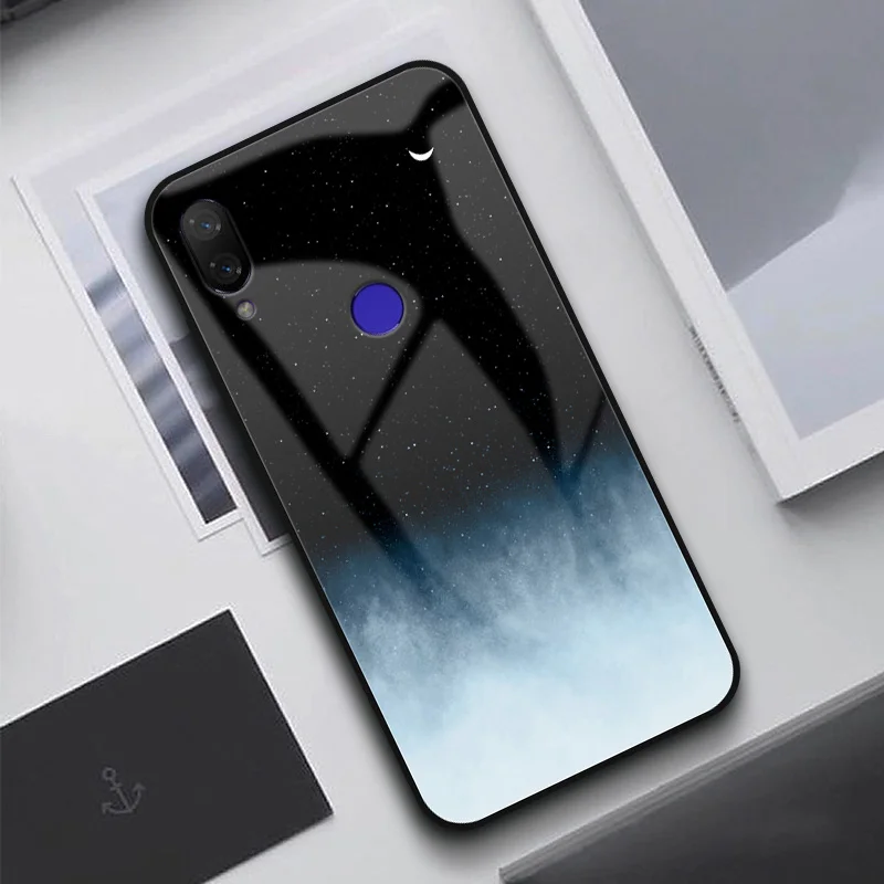 Чехол GFAITH из закаленного стекла для HUAWEI Y9 2019 чехол с принтом в виде пера телефона