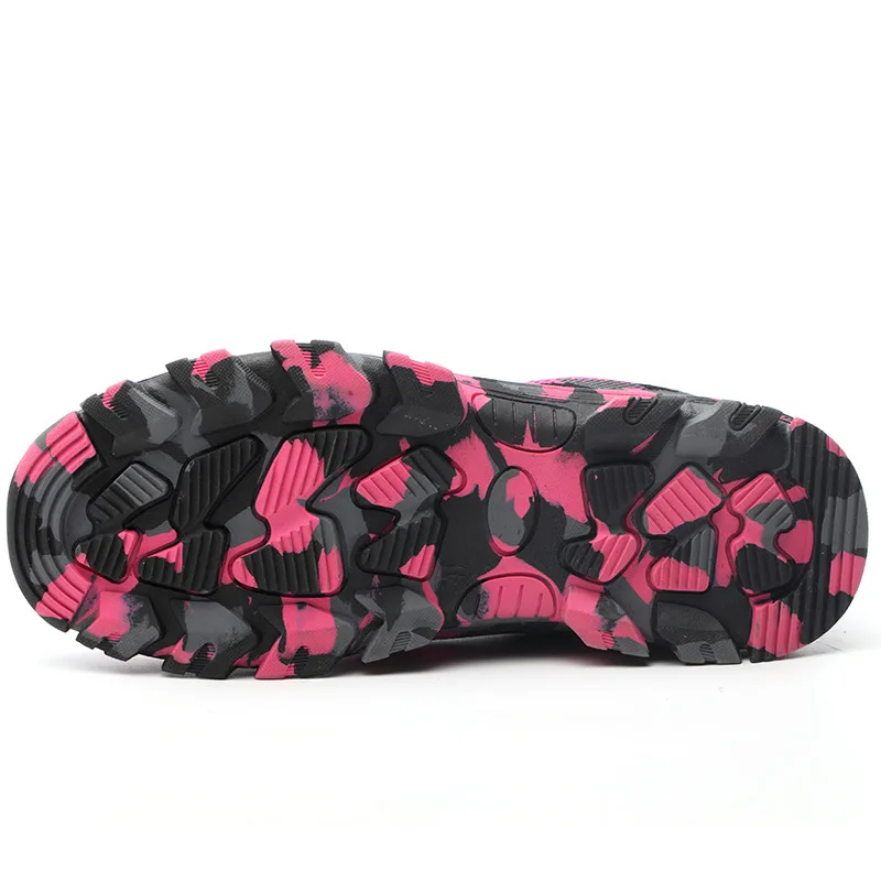 Женские кроссовки со стальным мысом на шнурках для повседневной носки|Женские