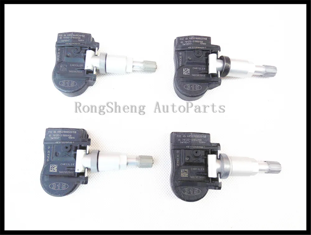 DPQPOKHYY 68078861AA 56029526AA набор 4 TPMS датчик для CHRYSLER 200 300 PT CRUISER TOWN &amp COUNTRY JEEP COMPASS DODGE CARAVAN |