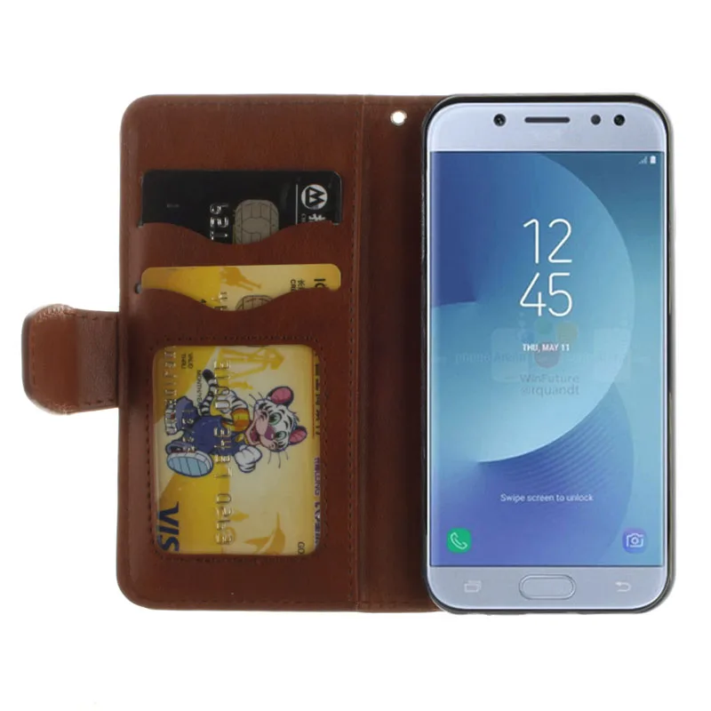 Чехол для Samsung Galaxy J 530 2017 J57 J530 J530F SM-J530F J530FM SM-J530FM J530FM/DS флип-чехол телефона кожаный