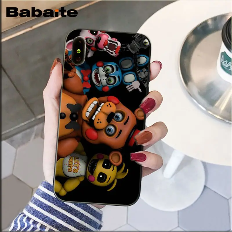 Babaite Забавный sfm fnaf аниматронный художественный красивый чехол для телефона для iphone 7 7plus X 8 8plus и 5 5S 6s 6s Plus мобильный чехол для телефона