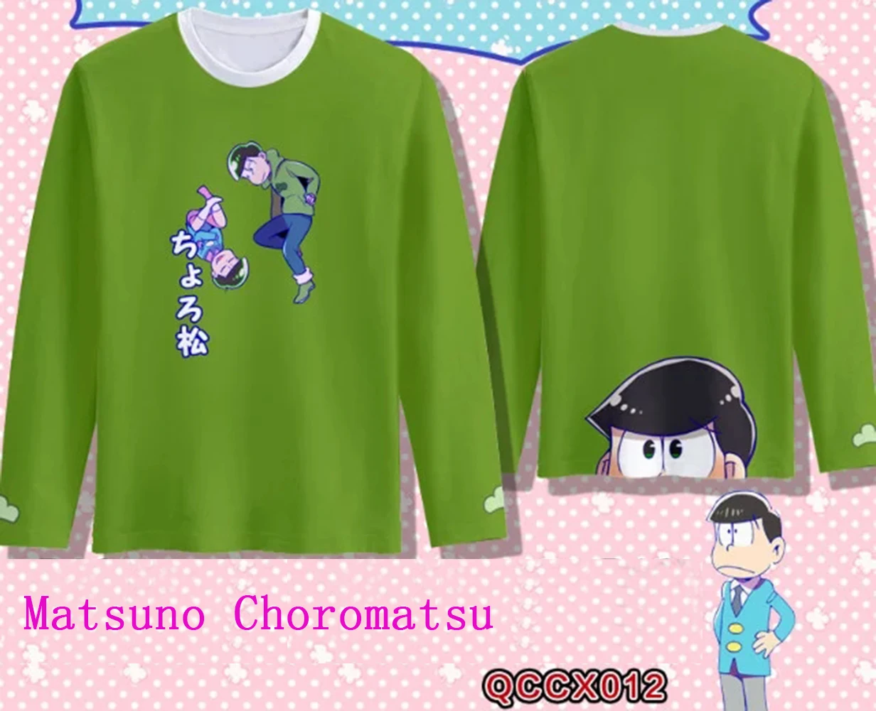 Brdwn Osomatsu унисекс с рисунком из аниме Мацуно Осомацу персонаж Карамацу Косплэй
