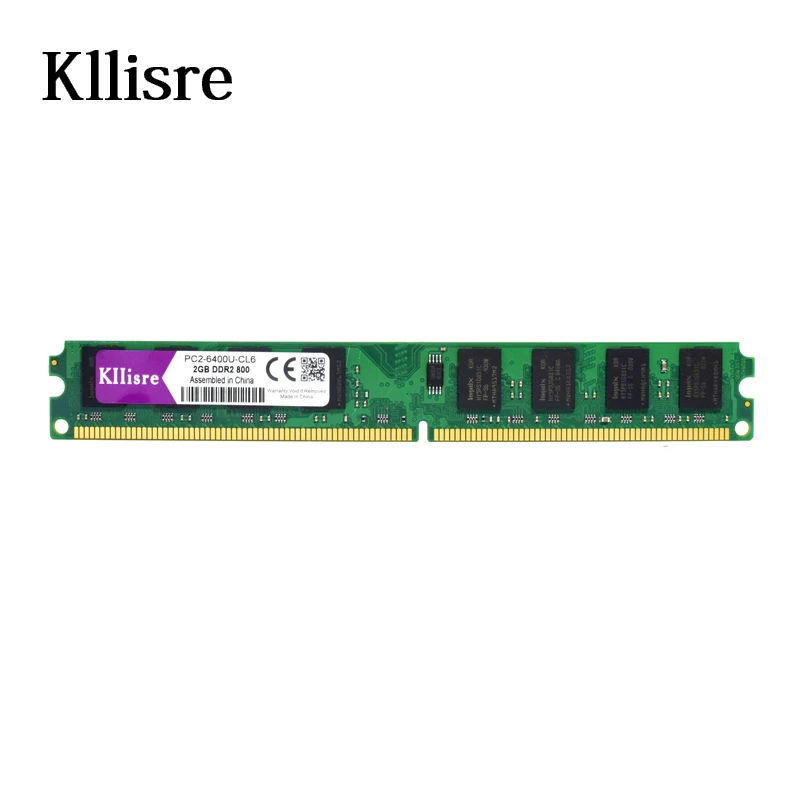 Kllisre DDR2 2GB Ram 800Mhz 667Mhz 1,8 V без ecc памяти для рабочего стола dimm