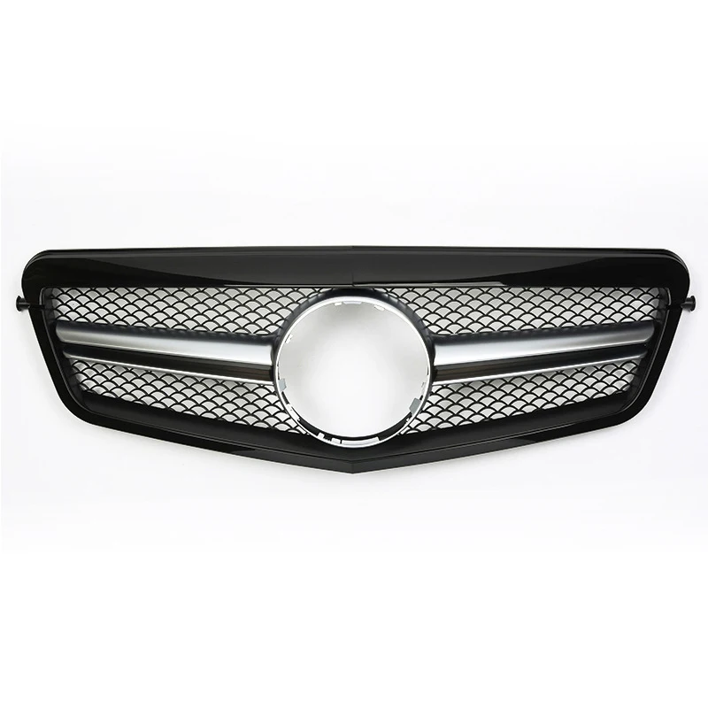 Передняя решетка SL Style черная хромированная сетка подходит для Mercedes E Class W212 E350 E550