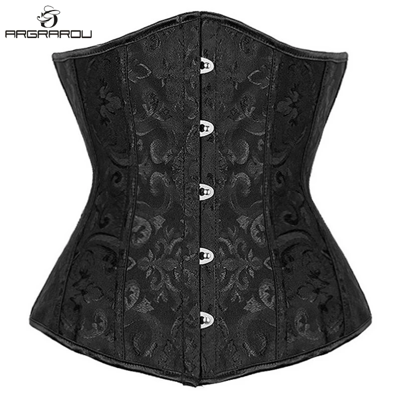 Женский подгрудный корсет стиль стимпанк Бюстье Топ Талии Тренажер Cincher Body Shaper с
