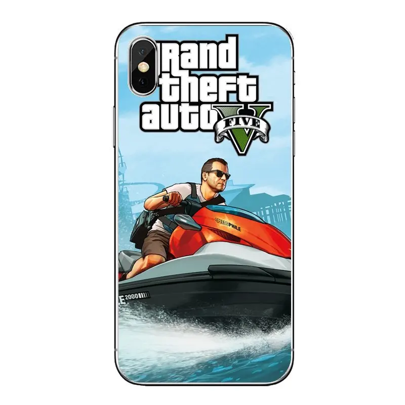 Для samsung Galaxy Note 8 9 S9 S10 A8 A9 Star Lite Plus A6S A9S gta grand theft auto 5 Freddy прозрачный мягкий чехол