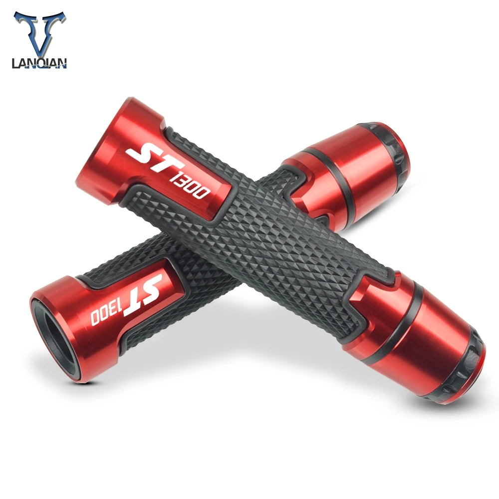 

7/8'' Motorcycle Aluminum Plastic Handle Grips With Logo For HONDA ST 1300 ST1300 2008 2009 2010 2011 2012 2013