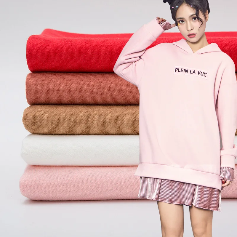Толстый хлопковый флисовый свитер махровая односторонняя cloth 320gsm|cotton fabric|fabric