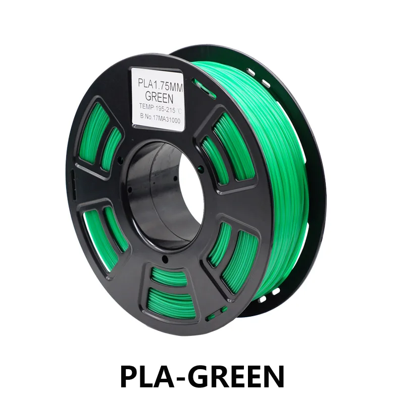 green PLA 1,75 мм 1 кг/2.2lb 18 видов Цвета нити Пластик материалы резиновые Цвет 1,75 расходные материалы для 3D-принтеры Экструдер 3d Ручка - Цвет: green