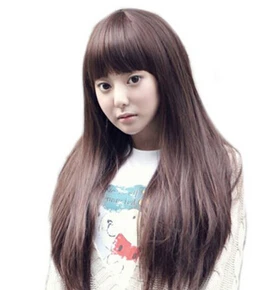 N2432 New Fashion ! girl's wig long straight hai |