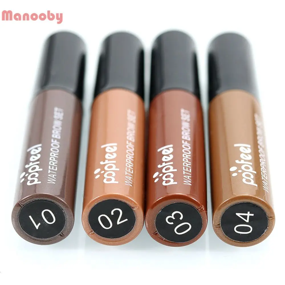 Manooby новинка гель для макияжа бровей кофейный черный коричневый краска ТИНТ