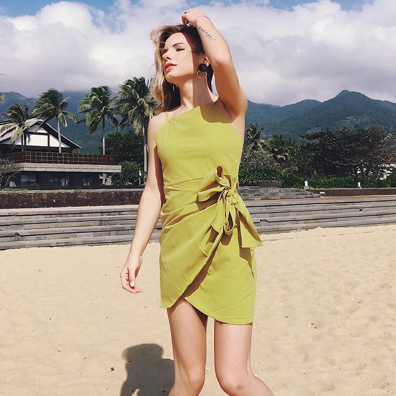 Vestidos de fiesta Verano 2018 элегантные вечерние Спагетти ремень длиной выше колена Для
