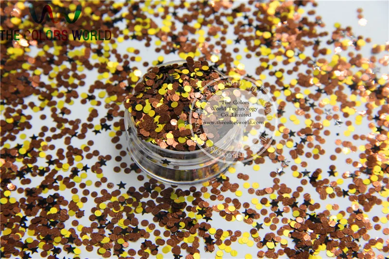 Блеск для Хэллоуина 1 смешанный растворитель стойкие блестящие цвета формы углы