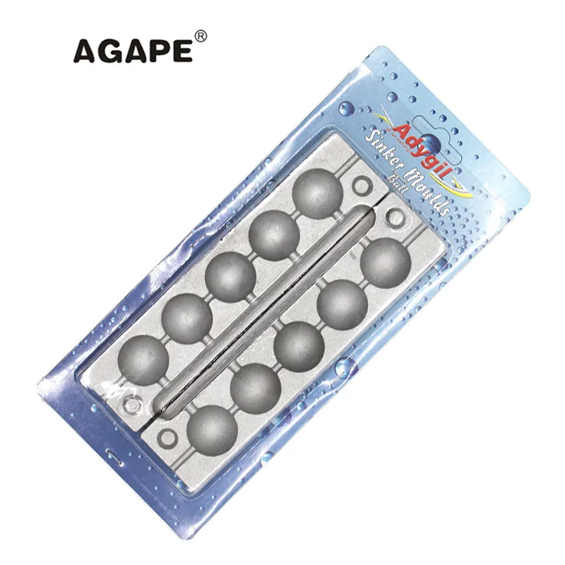 Agape DIY рыболовные шарики грузила форма ADBASM/#8 шариковый 100 г 5 полостей|Рыболовные