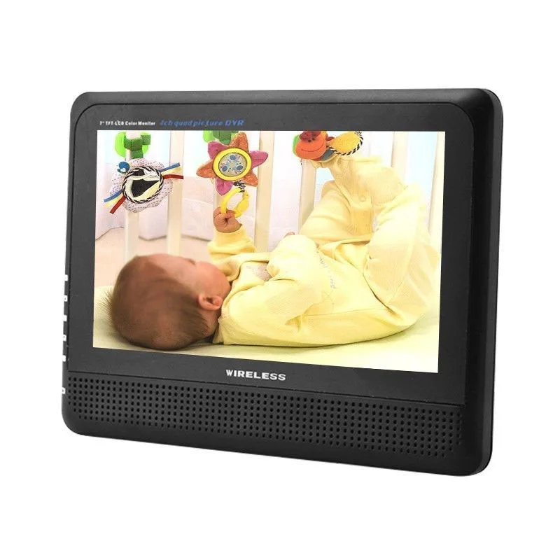 MOOL SB9 Беспроводная 4CH Quad DVR домашняя система безопасности 4 камеры с 7 &quotTFT-LCD