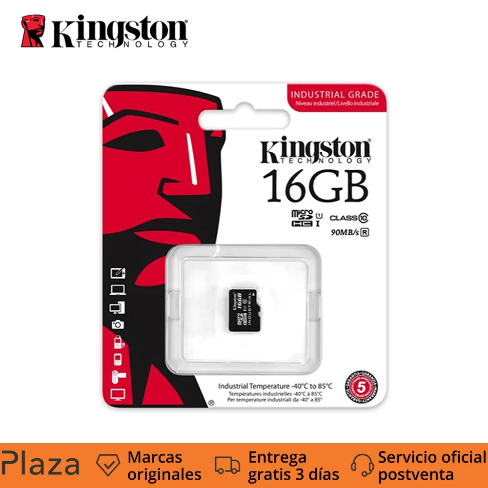 Kingston микро Флэшка карты SDCIT microSDHC 16G UHS I Class10 промышленных температурная карта 90