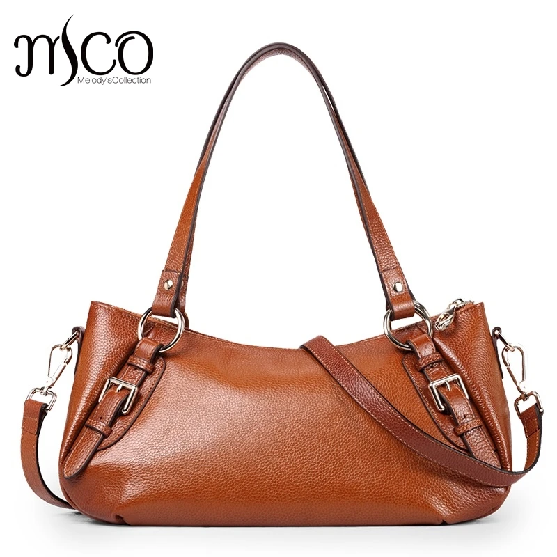 Women Shoulder Bags Female Hand Bag Genuine Leather Tote Vintage Hobo Style Brown Cow Designer Handbags High Quality | Багаж и сумки