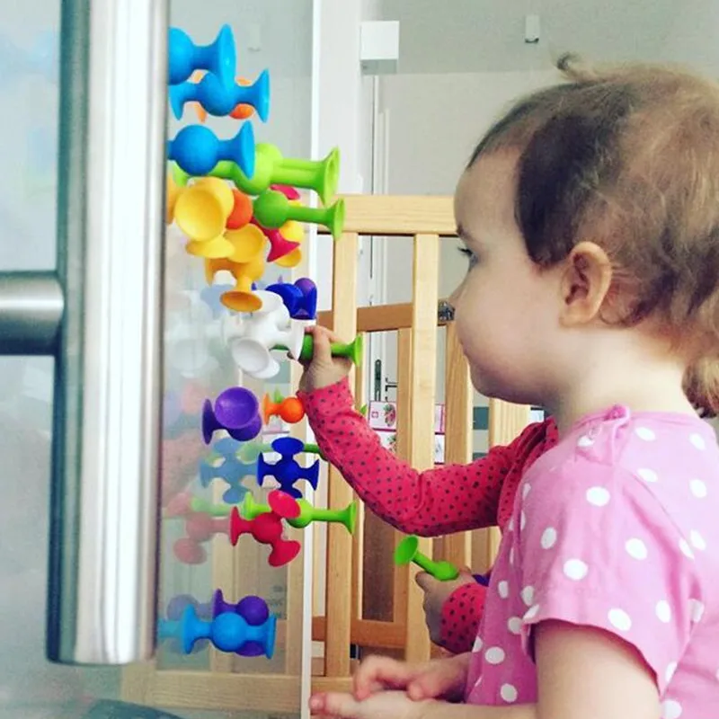 Детский конструктор Littlove Squigz смешная силиконовая модель Детского конструктора