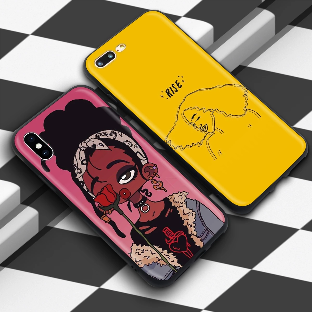 Красивый чехол Lavaza для девочек в стиле афро iPhone 12 mini 11 Pro XS Max XR X 8 7 6 6S Plus 5 5s se |