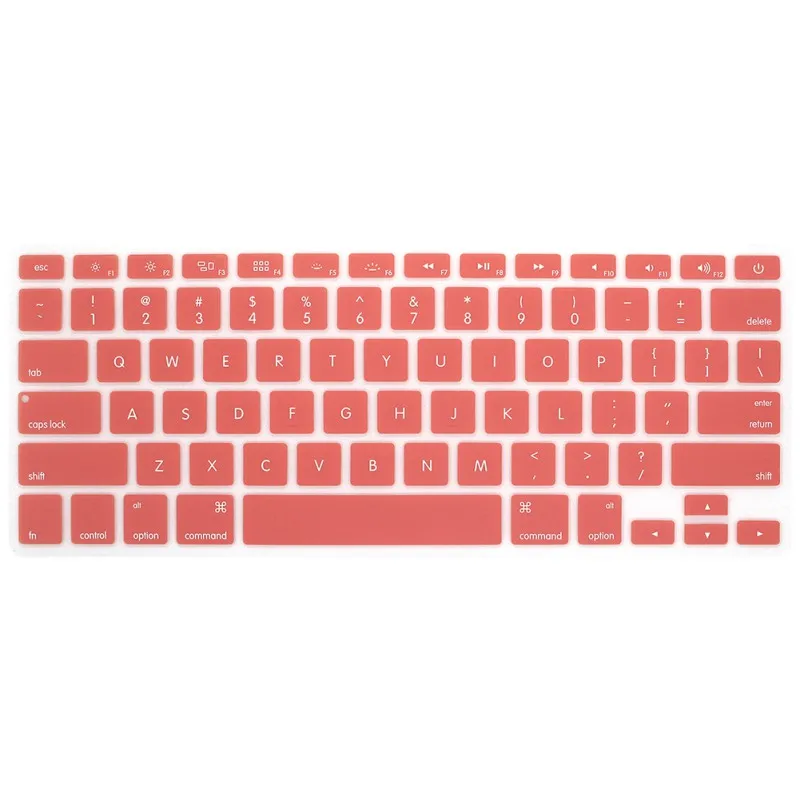 Разноцветные силиконовые ноутбук покрытие для клавиатуры пленка Apple Macbook Air 13